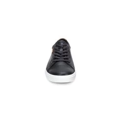 Ecco Soft 7 Black Leather Women's Sneaker 430003-01001 -Vogue Shoes 03 430003 01001