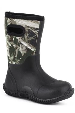 Roper Barnyard Camo Kids Waterproof Boots 09-018-1136-0574