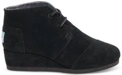Toms Desert Wedge Black Kids Ankle Boot 10003553 -Vogue Shoes 10003553side690xlarge