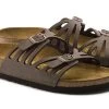 Birkenstock Mocha Granada Birkibuc Womens Slide On Sandals N1000605 -Vogue Shoes 1000605 3