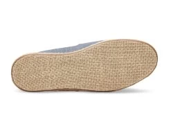 10009842 Blue Slub Chambray Womens Open Toe Espadrilles Toms Shoes