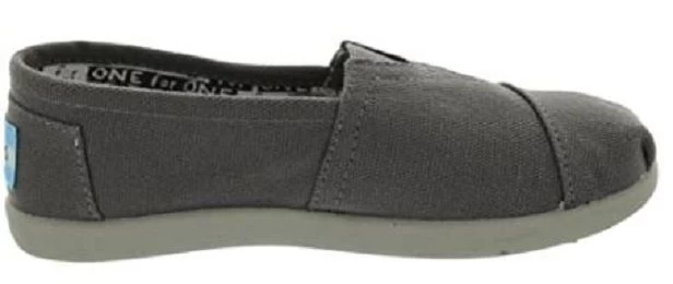 Toms Classic Slip-On Ash Grey Canvas Kids Casual 10010528-012001C13 4 Toms Classic Slip-On Ash Grey Canvas Kids Casual 10010528-012001C13 - Image 2