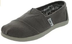 Toms Classic Slip-On Ash Grey Canvas Kids Casual 10010528-012001C13