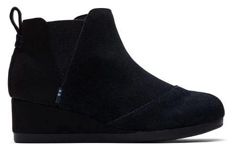 Toms Kelsey Youth Black Suede Booties 10014312 3 Toms Kelsey Youth Black Suede Booties 10014312