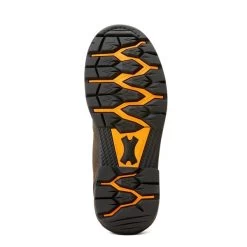 Ariat Iron Coffee Big Rig 6 Inch H2O Soft Toe (no Safety Toe) Men's Round Toe Work Boots 10042551 -Vogue Shoes 10042551 sole resized