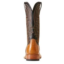 Ariat Antique Tan Smooth Quill Ostrich/Midnight Black 10046954 -Vogue Shoes 10046954 heel resized