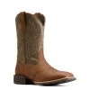 Ariat Earth Hybrid Ranchway Men's Western Boots 10046987 -Vogue Shoes 10046987 3 4 front flp resized