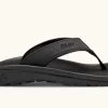 Olukai Black Ohana Mens Beach Sandals 10110-4040 -Vogue Shoes 10110 4040 1 resized