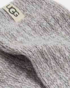 Ugg Seal Rib Knit Women's Slouch Crew Socks 1014832-SEAL -Vogue Shoes 1014832 seal 3 resized