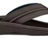 Olukai Dark Wood Hokua Mens Beach Sandals 10161-6363 -Vogue Shoes 10161 6363 1 resized