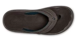 Olukai Dark Wood Hokua Mens Beach Sandals 10161-6363 -Vogue Shoes 10161 6363 3 resized