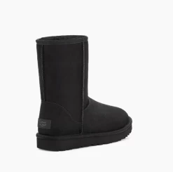 Ugg Black Classic II Womens Short Boots 1016223-BLK -Vogue Shoes 1016223 blk 4 1