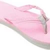 Rainbow Flirty Brady Pink Leather Kids Flip Flop 101LTSFB-PKGY -Vogue Shoes 101ltsfb pkgy