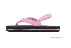 Rainbow Pink Strap Grombow Soft Rubber Top Sole Children's Sandals 101ST-PINK-BLK 9 Rainbow Pink Strap Grombow Soft Rubber Top Sole Children's Sandals 101ST-PINK-BLK -Vogue Shoes 101st pink blk 2 little with strap