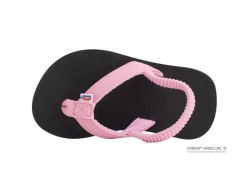Rainbow Pink Strap Grombow Soft Rubber Top Sole Children's Sandals 101ST-PINK-BLK 10 Rainbow Pink Strap Grombow Soft Rubber Top Sole Children's Sandals 101ST-PINK-BLK -Vogue Shoes 101st pink blk 3 little with strap