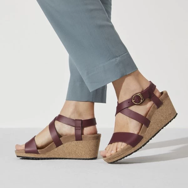 Birkenstock Wine Sibyl Leather Womens Sandal 1020015 9 Birkenstock Wine Sibyl Leather Womens Sandal 1020015 - Image 7