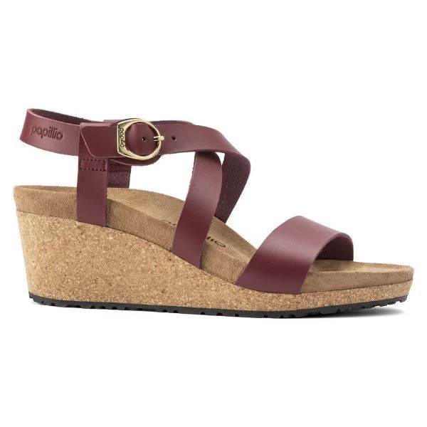 Birkenstock Wine Sibyl Leather Womens Sandal 1020015 3 Birkenstock Wine Sibyl Leather Womens Sandal 1020015