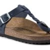 Birkenstock Navy Gizeh Oiled Leather Womens Comfort Sandals R1020992