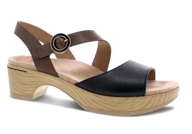 Dansko Black Tumbled Nappa Marjory Womens Comfort Slide Sandals 1022-102200 3 Dansko Black Tumbled Nappa Marjory Womens Comfort Slide Sandals 1022-102200