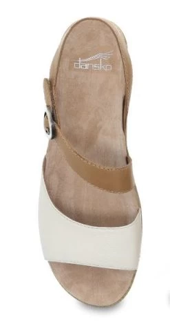 Dansko Ivory Tumbled Nappa Marjory Womens Comfort Sandals 1022-612200 -Vogue Shoes 1022 612200 4