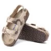 Birkenstock Desert Soil Camo Gray Taupe Milano Birko-Flor Soft Footbed Mens Sandals 1022815 -Vogue Shoes 1022815 sole resized