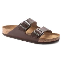 Birkenstock Vintage Wood Roast Arizona Grip Leather Men's Sandals R1023117 -Vogue Shoes 1023117 1023129 resized