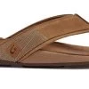 Olukai Toffee Tuahine Mens Leather Beach Sandals 10465-3333 -Vogue Shoes 10465 3333 1 resized
