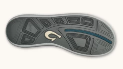 Olukai Black And Blue Coral Moku Pae Men's No Tie Boat Shoes 10472-40QS -Vogue Shoes 10472 40qs 5