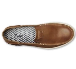 Olukai Fox Kakaha Mens Leather Slip On Loafer Shoes 10490-FXFX -Vogue Shoes 10490 fxfx 4 resized