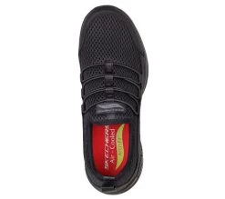 Skechers Black Arch Fit SR-Jitsy Slip On Womens Athletic Work Sneakers 108063 -Vogue Shoes 108063 2 resized