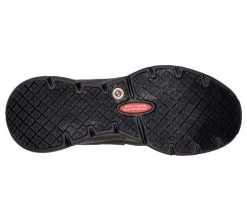 Skechers Black Arch Fit SR-Jitsy Slip On Womens Athletic Work Sneakers 108063 -Vogue Shoes 108063 3 resized