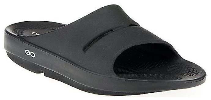 OOFOS Ooahh Men's Black Slide Sandal 1100-Black-Mens 3 OOFOS Ooahh Men's Black Slide Sandal 1100-Black-Mens