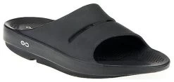 1100-BLACK OOAHH Slip-On Cushion Comfort Oofos Womens Slide Sandals