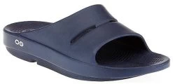 1100-NAVY OOAHH Slip-On Cushion Comfort Oofos Womens Slide Sandals