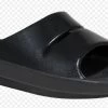 Oofos Black OOAHH LUXE Womens Comfort Slide Sandals 1101-BLACK -Vogue Shoes 1101 black
