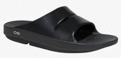 Oofos Black OOAHH LUXE Womens Comfort Slide Sandals 1101-BLACK