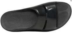 Oofos Black OOAHH LUXE Womens Comfort Slide Sandals 1101-BLACK -Vogue Shoes 1101 black 1