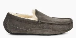 UGG Men's Charcoal Ascot Comfort Slip-On Slipper 1101110-CHRC -Vogue Shoes 1101110 chrc 2