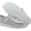 Hey Dude Stone White Wally Sox Mens Classic Slip On Shoes 110350703 -Vogue Shoes 110350703 4 1