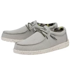 Hey Dude Fog Wally Sox Mens Casual Shoes 110353080 -Vogue Shoes 110353080 wally sox fog 2 resized