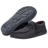 Hey Dude Jet Black Wally Sox Mens Casual Shoes 110354935 -Vogue Shoes 110354935 3 resized