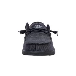 Hey Dude Jet Black Wally Sox Mens Casual Shoes 110354935 -Vogue Shoes 110354935 4 resized