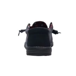 Hey Dude Jet Black Wally Sox Mens Casual Shoes 110354935 -Vogue Shoes 110354935 5 resized