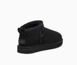 Ugg Black Classic Ultra Mini Womens Boots 1116109-BLK -Vogue Shoes 1116109 blk 4 resized 1