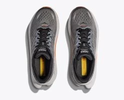 Hoka Black/Lunar Rock Kawana Men's Running Shoes 1123163-BLRK -Vogue Shoes 1123163 blrk 2 resized