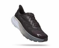 Hoka Black With White Arahi 6 Mens Athletic Shoes 1123194/6-BWHT