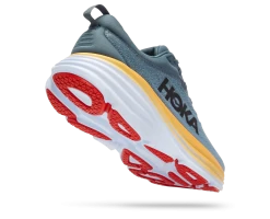 Hoka Goblin Blue/Mountain Spring Bondi 8 Mens Running Shoes 1123202-GBMS -Vogue Shoes 1123202 gbms 3 resized