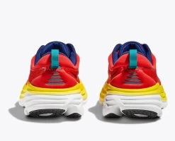 Hoka Red Alert/Flame Bondi 8 Men's Athletic Shoes 1123202-RAFL -Vogue Shoes 1123202 rafl 5 resized
