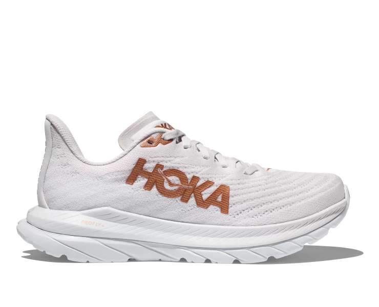 Hoka White/Copper Mach 5 Men's Running Shoes 1127893-WCPP 4 Hoka White/Copper Mach 5 Men's Running Shoes 1127893-WCPP - Image 2