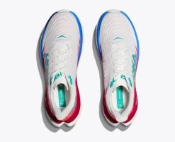 Hoka White/Flame Mach 5 Men's Running Shoes 1127893-WFM -Vogue Shoes 1127893 wfm 2 resized